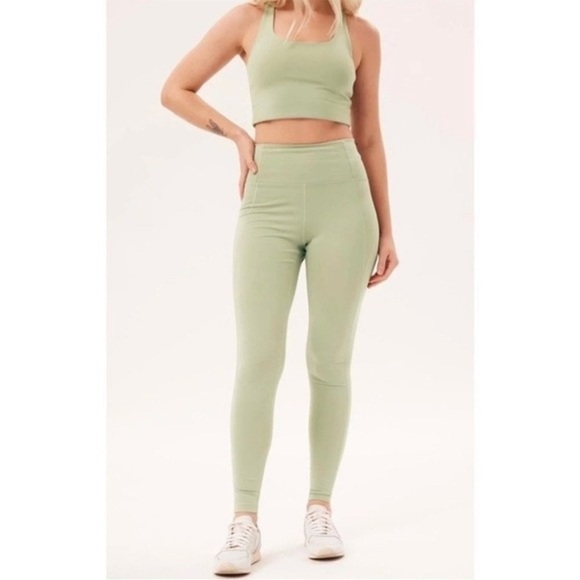 GIRLFRIEND COLLECTIVE Matcha Compressive High-Rise Legging - Picture 1 of 10